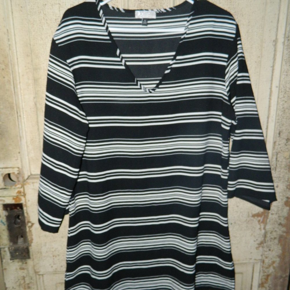 J Valdi Stripe Swimsuit Cover Up Size XL (BB-33)